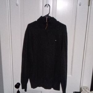 Tommy Hilfiger Men's Dark Gray Turtleneck Sweater